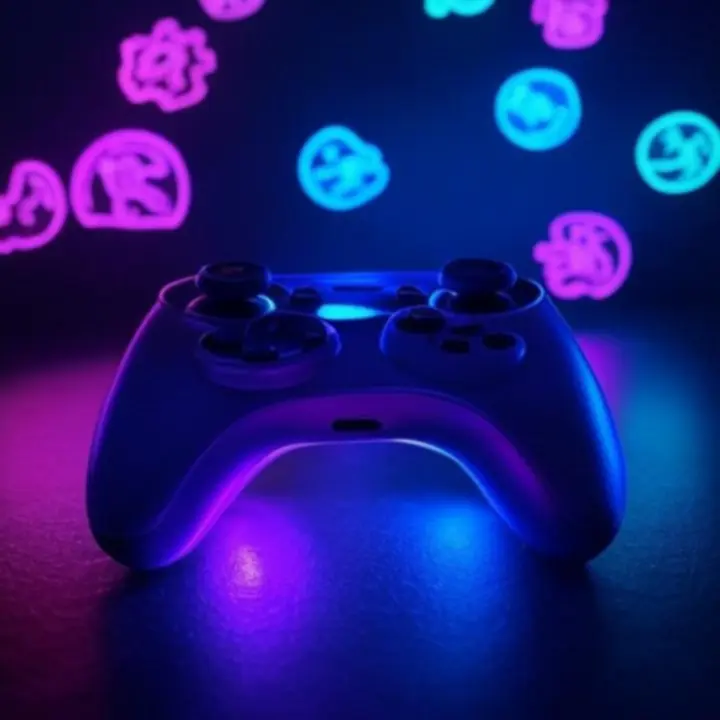 Visuele weergave van verschillende gamecategorieën zoals actie, puzzel en simulatie