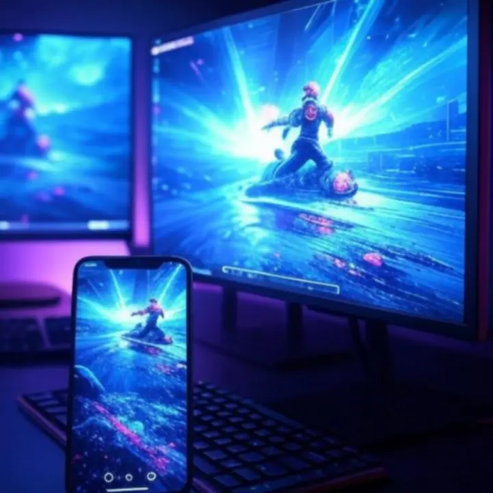 Vergelijking van gamepreviews op mobiel en desktopbrowser